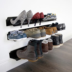 Horizontal Shoe Rack // Silver