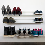 Horizontal Shoe Rack // Silver