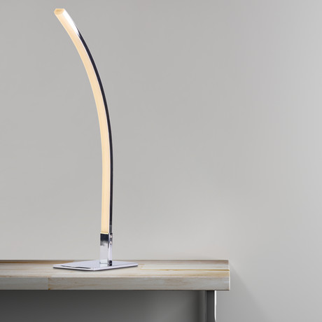 Modern Arc Design Table Lamp // LED Strip