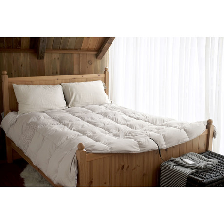 Smart Heated Comforter // Light Gray (Twin)