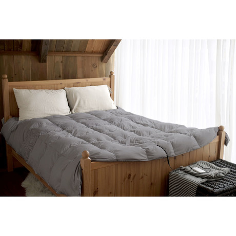Smart Heated Comforter // Stormy Gray (Twin)