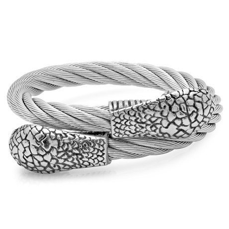 Adjustable Stainless Steel Snake Head Bracelet