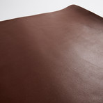 Productivity Expert Premium Leather Desk Pad // Brown (12" x 17")