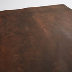 Productivity Expert Premium Leather Desk Pad // Antique Brown (12" x 17")