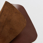 Leather Mouse Pad // Brown (7.5" x 6")