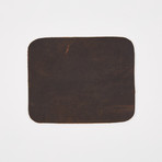 Leather Mouse Pad // Antique Brown (7.5" x 6")
