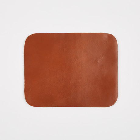 Leather Mouse Pad // Tan Brown (7.5" x 6")