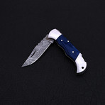 Damascus Folding Pocket Knife // 2334BL