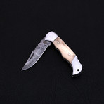 Damascus Folding Pocket Knife // 2334SB