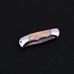 Damascus Folding Pocket Knife // 2334SB