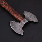 Damascus Double Head Tomahawk // 9634