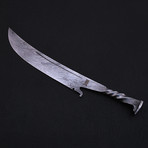 Damascus Railroad Spike Knife // BK0155