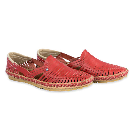 Rey Leather Sandals // Red (UK: 7)