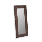 Malta Mirror With Shelf (Walnut)