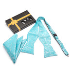 Self-Tie Bow Tie // Turquoise Paisley