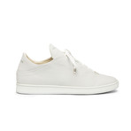 YLATI // Virgilio Low Suede Shoe // White (Euro: 42)