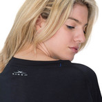 828 Women's Long Sleeve Easy Tee // Black (Medium)