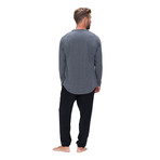 828 Men's Long Sleeve Easy Tee // Heather Gray (Small)