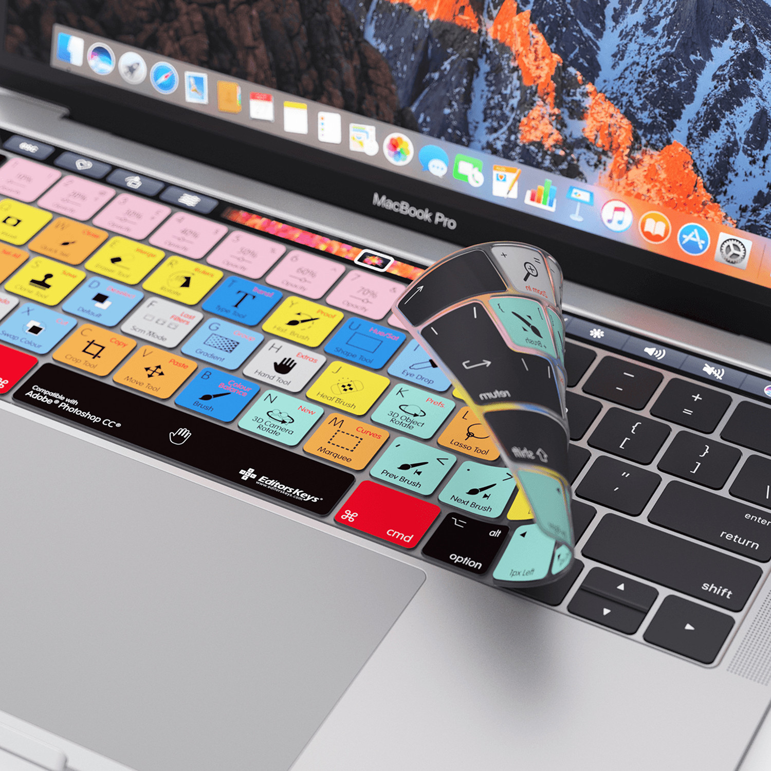 Adobe Photoshop // MacBook Pro + Touchbar - Editors Keys - Touch of Modern