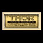 Thor Cape // Chris Hemsworth + Stan Lee Signed Photo // Custom Frame