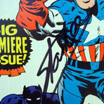 Captain America #1 Marvel Super Action // Stan Lee Signed Comic // Custom Frame