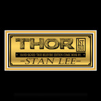 Mighty Thor True Believers #1 // Stan Lee Signed // Custom Frame