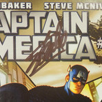 Captain America #1 // Stan Lee Signed Comic // Custom Frame