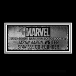 Thanos Rising #1 // Jason Aaron + Stan Lee Signed Comic Book // Custom Frame