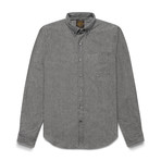 Granite Herringbone Flannel Shirt // Light Gray (XL)