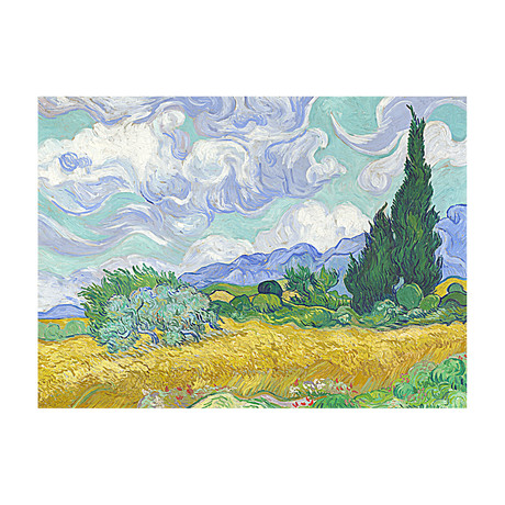 Wheat Field with Cypresses // 1889