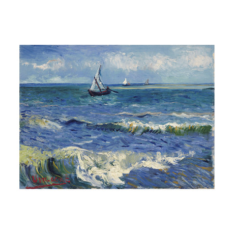 Seascape At Saintes-Maries-De-La-Mer // Vincent Van Gogh