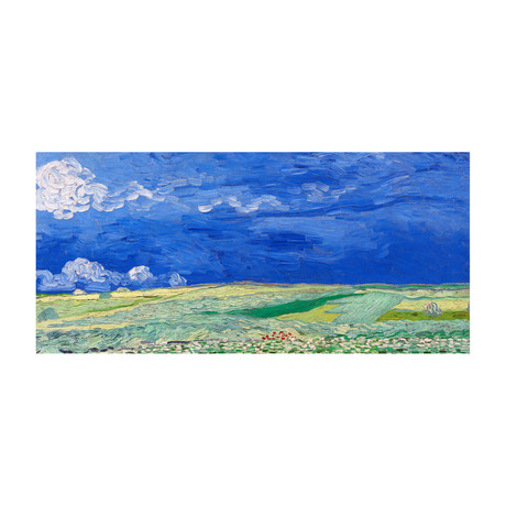 Wheatfields Under a Cloudy Sky // 1890