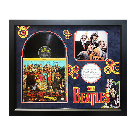 Framed Autographed Album // Beatles // Sgt. Pepper's Lonely Hearts Club Band