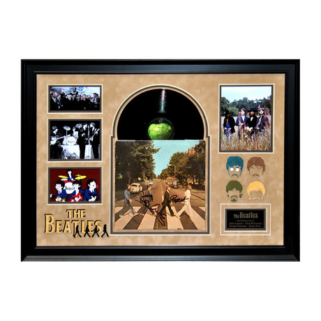 Framed Autographed Album // Beatles // Abbey Road