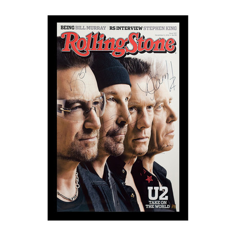 Framed Autographed Poster // U2 // Poster I