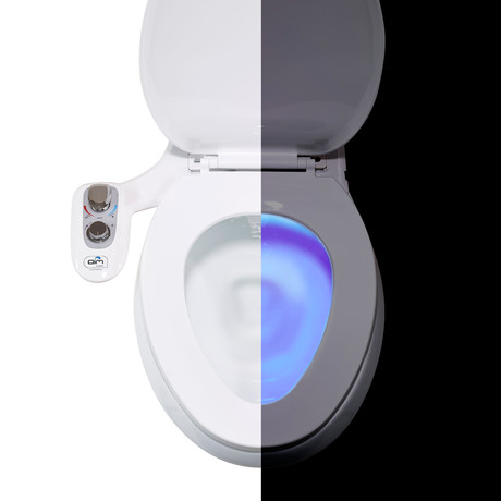 Hot Water Bidet Attachment + Toilet Night Light + Quick Release // Platinum Series