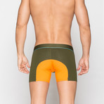 Boxer Briefs // Green + Orange (M)