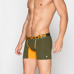 Boxer Briefs // Green + Orange (S)