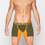Boxer Briefs // Green + Orange (M)