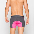 Boxer Briefs // Gray + Pink (XL)