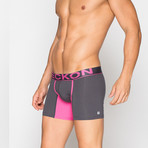Boxer Briefs // Gray + Pink (M)