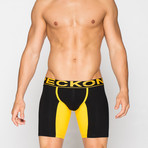 Long Boxers // Black + Yellow (M)