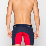 Long Boxers // Navy + Red (M)
