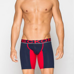 Long Boxers // Navy + Red (L)