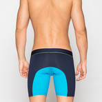 Long Boxers // Navy + Blue (S)