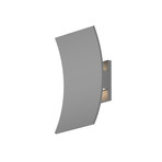 Curved Shield LED Sconce (Textured Gray Finish)