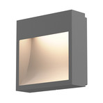 Inside Out // Square Curve™ // LED Sconce (Textured White Finish)