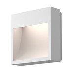 Inside Out // Square Curve™ // LED Sconce (Textured White Finish)