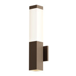 Inside Out // Square Column™// LED Sconce (Textured White Finish)