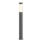 Inside Out // Round Column™ // LED Bollard (16" // Textured Gray Finish)